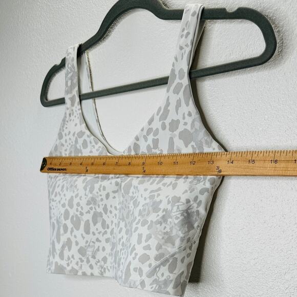 Lululemon Align Cream & Taupe Splotch Animal Print Padded Sports Bra 6 - Picture 7 of 7